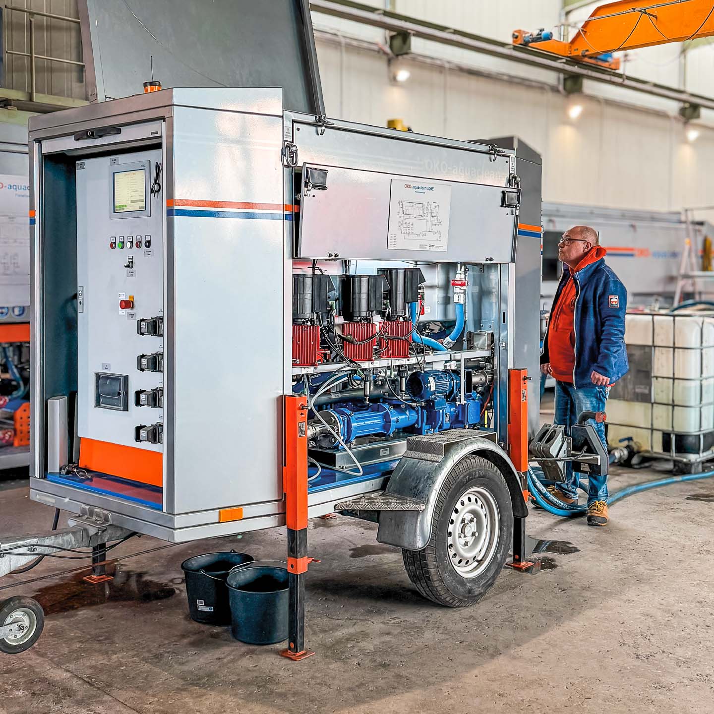 mobile Ölabscheider für Abwasserbehandlung OKO-aquaclean